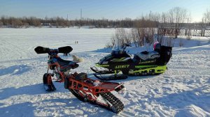 БУРЛАК АЗИМУТ В ГЛУБОКОМ СНЕГУ! СНОУБАЙК МЕГИОН