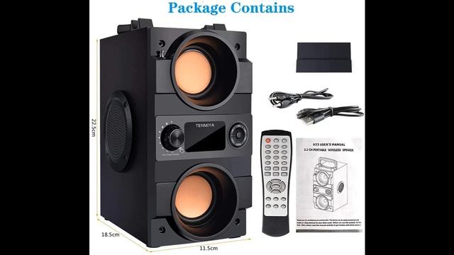 TENMIYA A23 Bluetooth Speaker 30W Portable Bluetooth 5.0 Wireless Stereo Super Bass Home Party