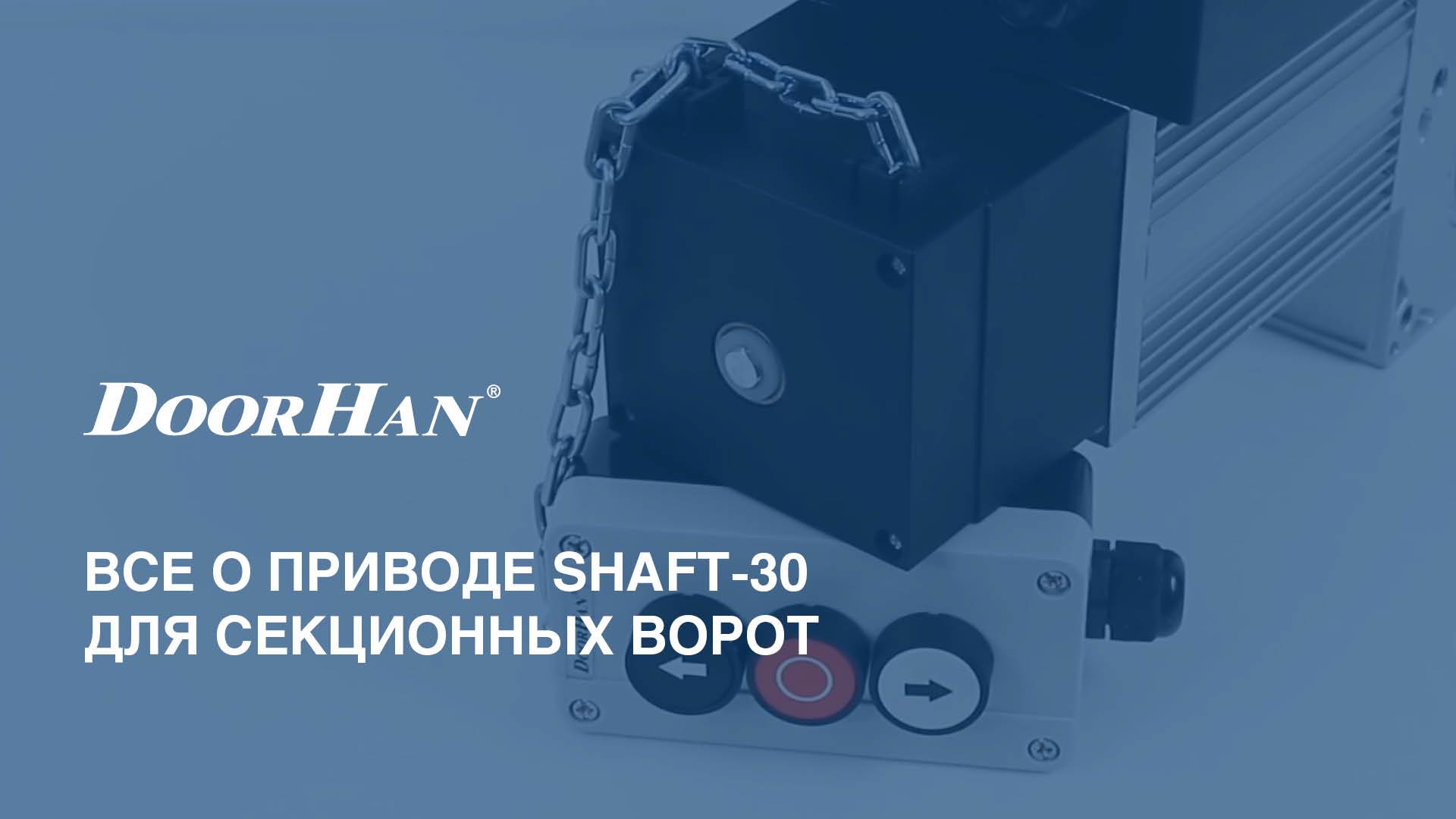 Привод для промышленных секционных ворот Shaft-30 смотреть онлайн
