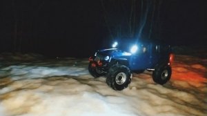 Трофи на радиоуправляемом Jeep Wrangler JK Rubicon в масштабе 1/10.