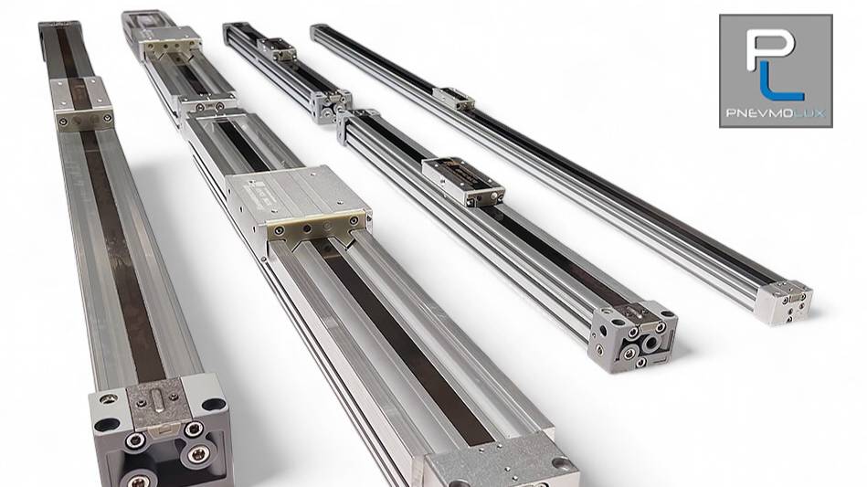 Бесштоковые пневмоцилиндры Pnevmolux с большим ходом смотреть онлайн