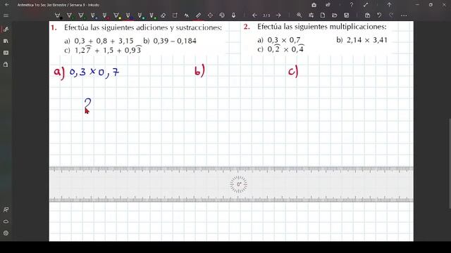 Semana 9: Operaciones con Números Decimales ( Adición, Multiplicación y División ) | 1ro Secundaria смотреть онлайн