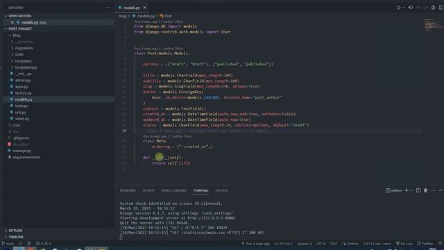 Django Blog Полный курс для начинающих 2023 #reactjs #проект #django #js #python смотреть онлайн