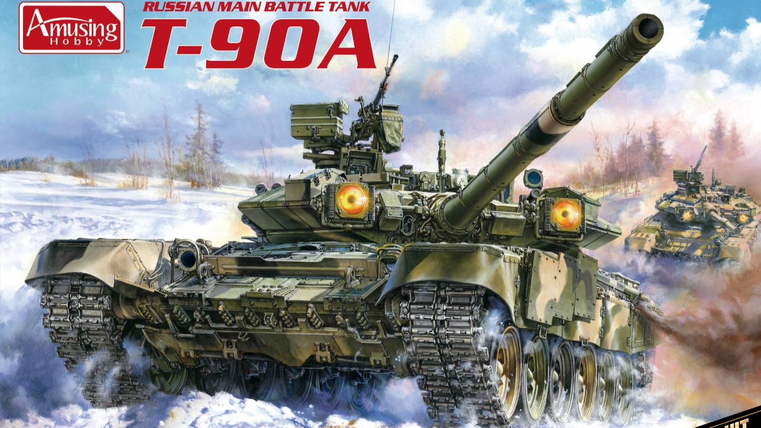 Распаковка Amusing Hobby 1 35 35A050 Russian MBT T-90A W  Full Interior