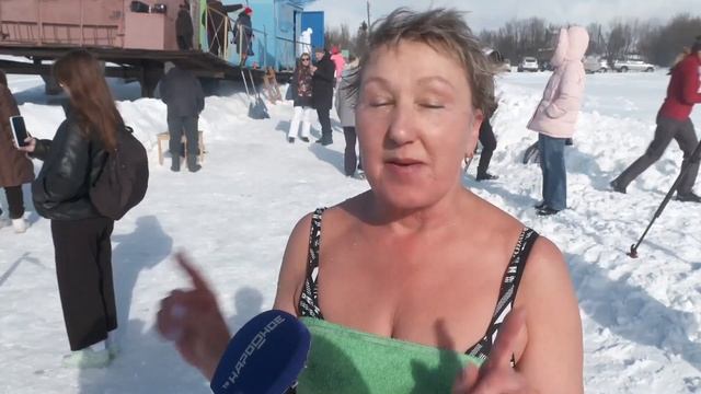 В Апатитах на озере Имандра состоялся благотворительный заплыв Добрый морж