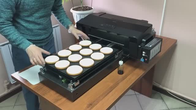 Пищевой принтер для пряников А3+ смотреть онлайн