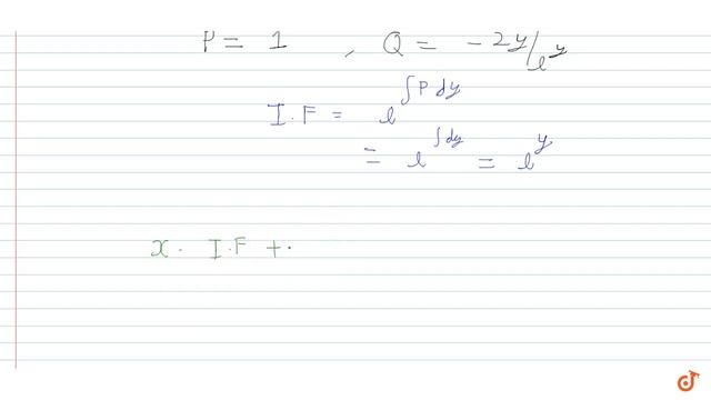 If the given curve satisfy the differential equation `e^y dx = (x e^y + 2y) dy = 0 `and also p... смотреть онлайн