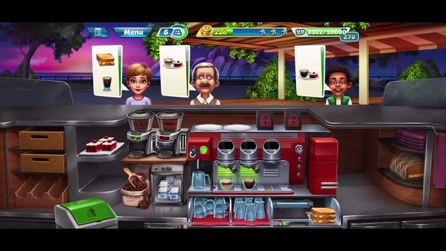 Cooking Fever (Sunset Cafe-10) Introduce White Coffee & Sandwich Maker Upgraded смотреть онлайн