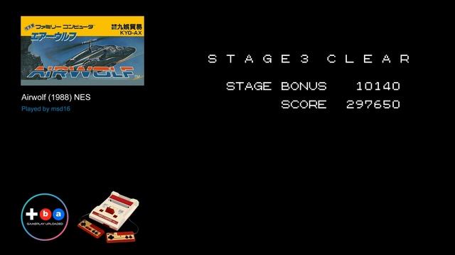 Airwolf (1988) NES [TAS]