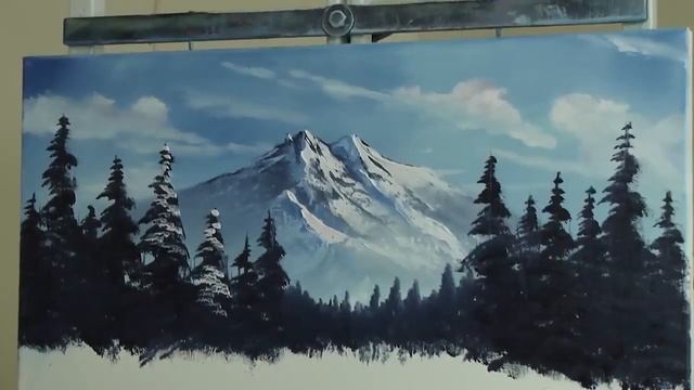 Wet on Wet Mountain Landscape Painting смотреть онлайн