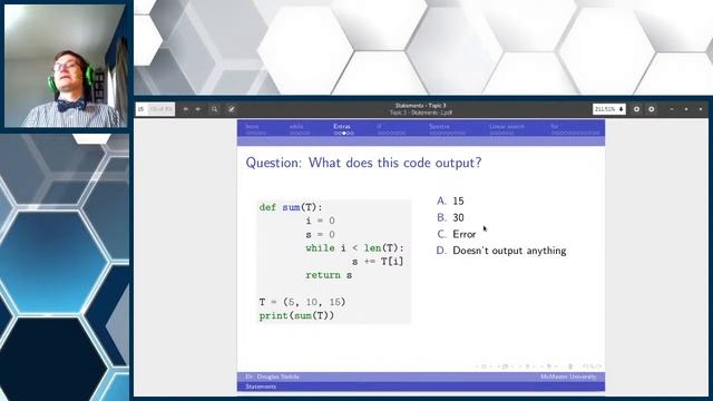 CS1MD3 Lecture - 24/09/2020 смотреть онлайн