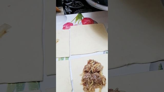 Быстрая самса #асхана #бәліш #рецепт смотреть онлайн