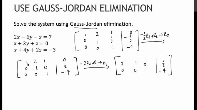 125.2 Use Gauss-Jordan Elimination (6.1) смотреть онлайн
