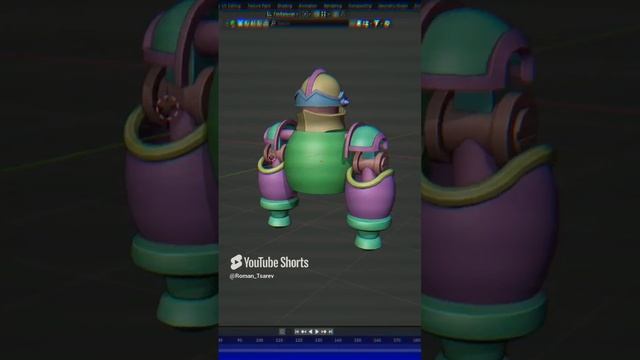 Новый проект по 3D #blender3d смотреть онлайн