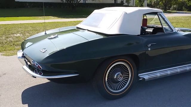 1967 Chevrolet Goodwood Green Corvette Convertible смотреть онлайн