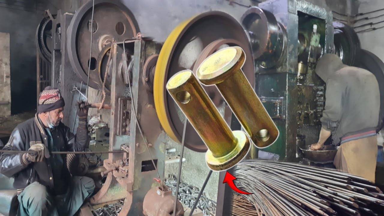 Удивительный процесс изготовления Штифтов Крепления мини-трактора смотреть онлайн