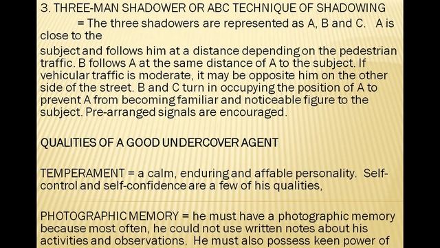 Surveillance, Informant & Informer