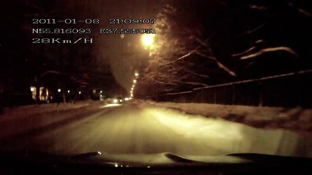 Видеорегистратор Carcam Q3 (Каркам Q3) — ночь — 1280x720@30 смотреть онлайн