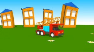 Car cartoons in English - Leo the truck and Street vehicles