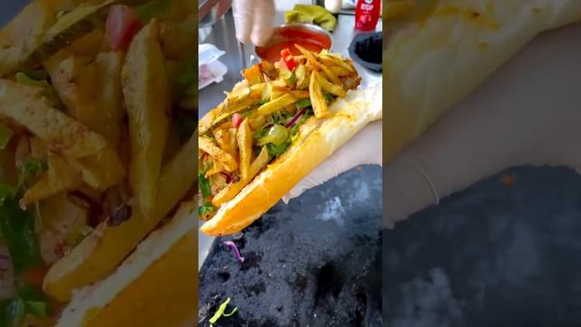 🌶️ Spicy chicken döner #shorts смотреть онлайн