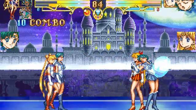 Mugen : HSM H, Sailor Mercury A vs Hyper Sailor Mercury H, Super Sailor Venus смотреть онлайн