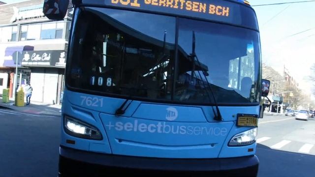 1080p⁶⁰ New Flyer Xcelsior XD40 7621 B31 Bus @ Quentin Road/East 16th Street смотреть онлайн