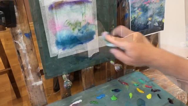 Живопись  от фона .Техника масляной живописи.