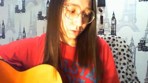 Девушка поет песню Radiohead - creep (cover)