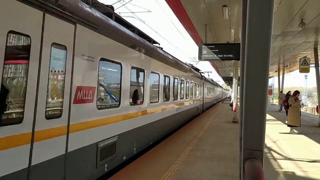 "С днём победы!" Электропоезд ЭП2Д-0072 ЦППК платформа Окружная МЦД-1 28.04.2022 смотреть онлайн