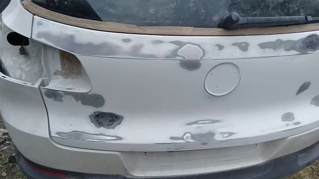 вытравлевание ржавчины химией на Фольцвагене TIGUAN. смотреть онлайн
