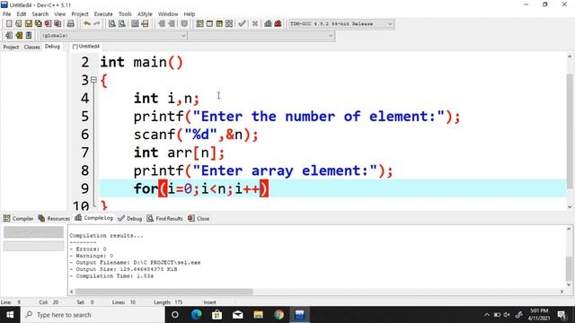 Bubble Sort in C Programming смотреть онлайн