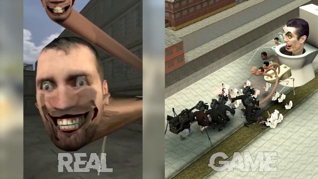 Skibidi toilets battles REAL VS GAME (Cameramen, TV man Boss, TV Woman, Toxic Skeleton) смотреть онлайн