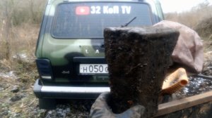 Набрал целый прицеп металла и инашёл старинную наковальню.