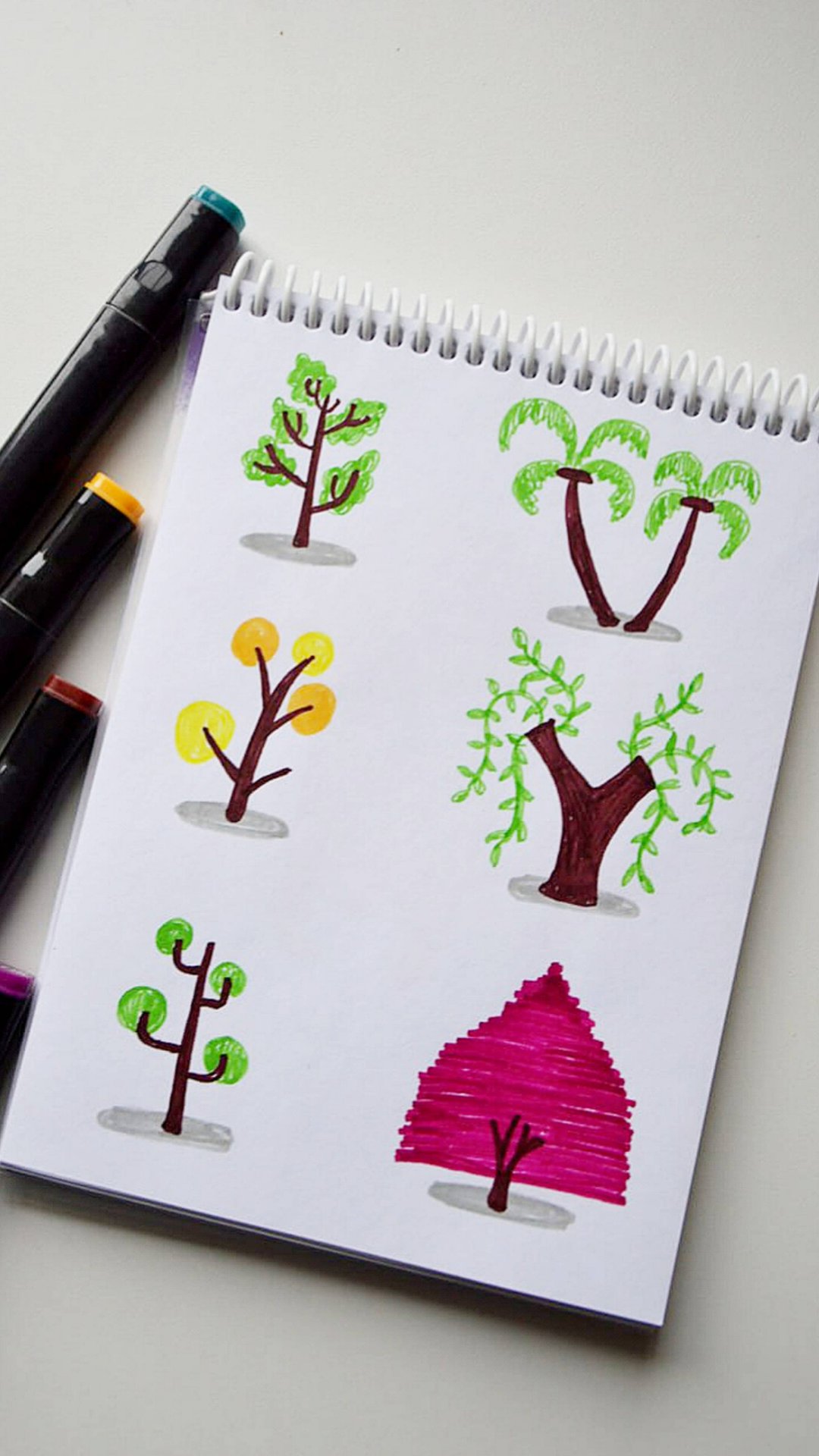 Как легко нарисовать деревья смотреть онлайн