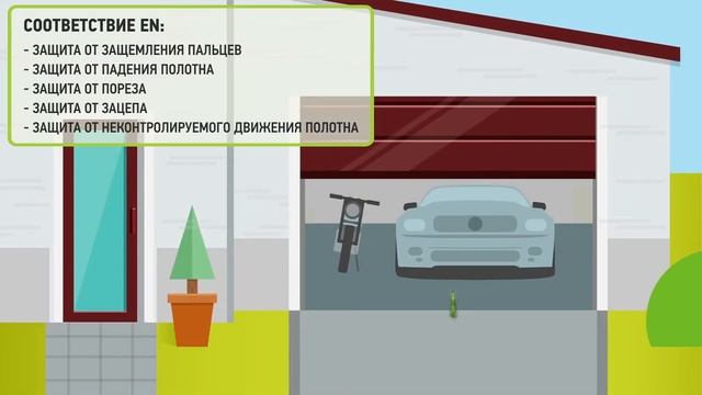 Безопасность секционных ворот АЛЮТЕХ смотреть онлайн