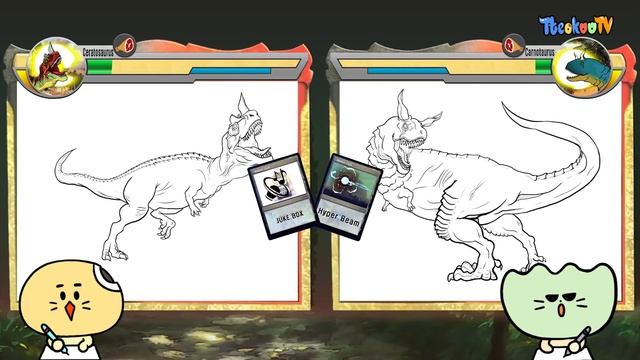 Dinosaurs Battle | Carnotaurus VS Ceratosaurus смотреть онлайн