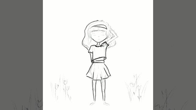 Timelapse drawing anime girl - procreate смотреть онлайн