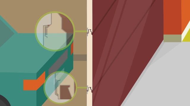 Защита от расслоения панелей секционных ворот АЛЮТЕХ смотреть онлайн