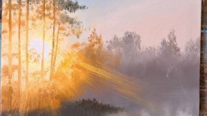 Восход.Живопись маслом