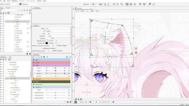 Live2D: Нэко уши XY + физика смотреть онлайн