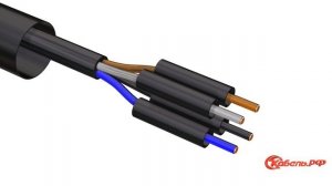 Монтаж соединительной муфты для кабелей с пластмассовой изоляцией без брони