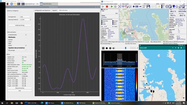 KerberosSDR Tracking a Weather Balloon Radiosonde with Radio Direction Finding смотреть онлайн