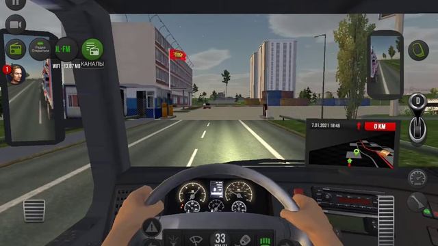 Truck Simulator перевозка грузов