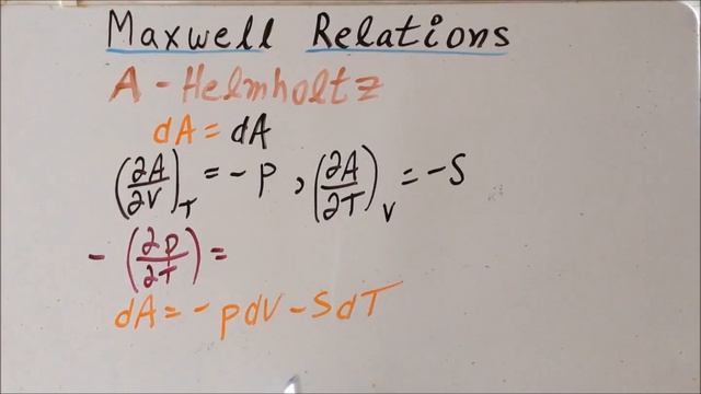 Thermodynamics: Maxwell relations proofs 2 (from 𝘈 and 𝘎) смотреть онлайн