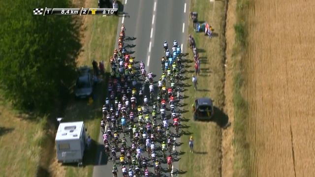 Summary - Stage 8 (Rennes / Mûr-de-Bretagne) - Tour de France 2015 смотреть онлайн
