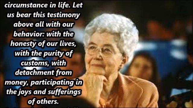 Chiara Lubich Thought for the Day; Monday, August 5 Focolare Movement Work of Mary смотреть онлайн