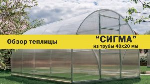 Теплица "СИГМА" от компании Воля.