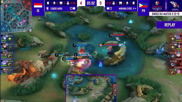 LIQUID AURA vs MINANA EVOS | SPS Mobile Open Finals | MLBB | Season 5 Day 4 | Round 2 Match 3 смотреть онлайн