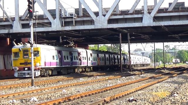 2 EMU initiated an exciting parallel run & made a strange crossing with another EMU Local Train смотреть онлайн