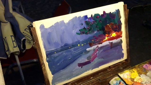 Художник Михаил Анфиногенов.Живопись с пленэра в Греции и Италии. + полное видео «Ночной пленэр»